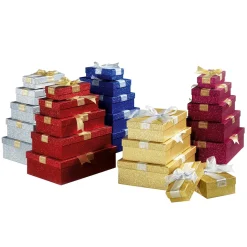 Clearance DecoWoerner Geschenkboxen-Set , 5tlg. rot