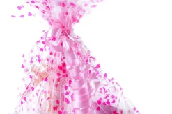 DecoWoerner Geschenkfolie Herzen 70 Cm, 100 M rosa