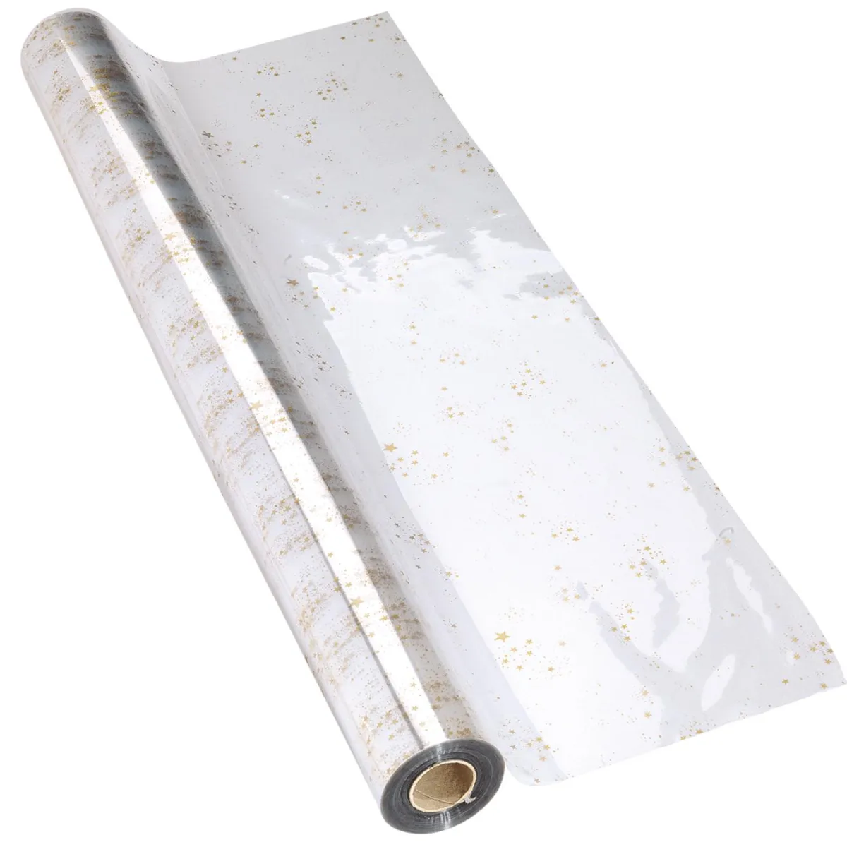 Online DecoWoerner Geschenkfolie Sterne 70 Cm, 100 M transparent