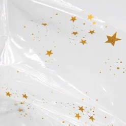 Online DecoWoerner Geschenkfolie Sterne 70 Cm, 100 M transparent
