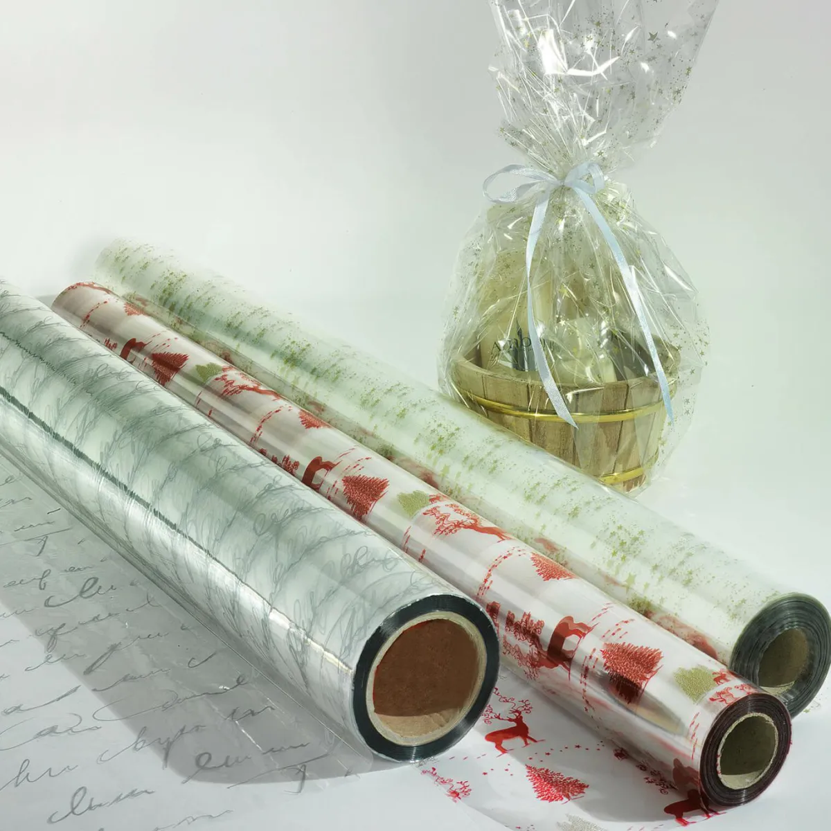 Online DecoWoerner Geschenkfolie Sterne 70 Cm, 100 M transparent