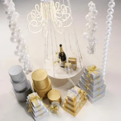 Best DecoWoerner Geschenkkartonage , 3tlg. gold
