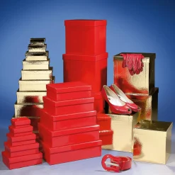 Outlet DecoWoerner Geschenkkartonage, , 10tlg. rot