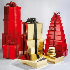 Online DecoWoerner Geschenkkartonage, , 4tlg. rot