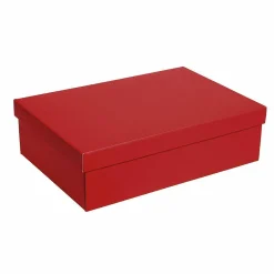 Best DecoWoerner Geschenkkartons 38 X 26 X 10 Cm, 10 Stück rot