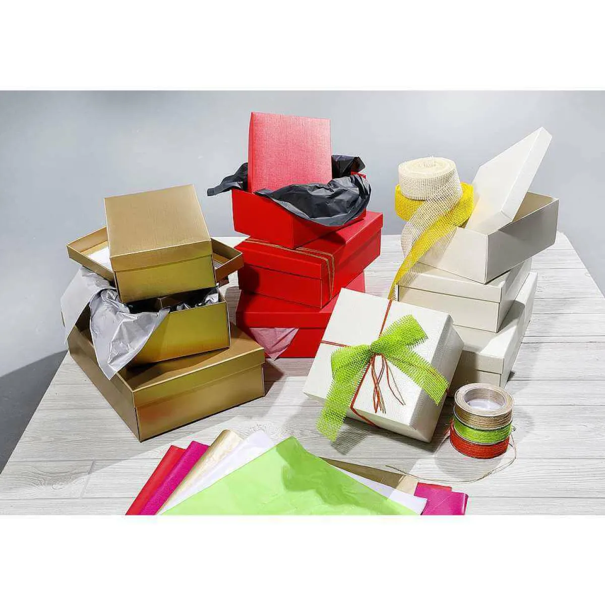 Best DecoWoerner Geschenkkartons 38 X 26 X 10 Cm, 10 Stück rot