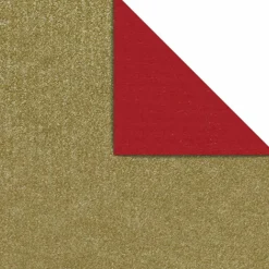 Best DecoWoerner Geschenkpapier Bicolor Secare Rolle 70 Cm, 100 M, /gold rot