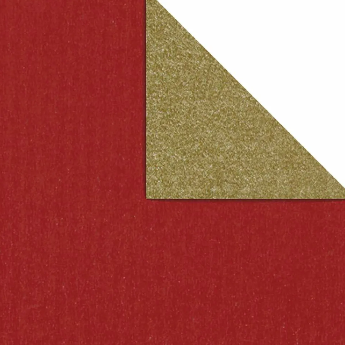 New DecoWoerner Geschenkpapier Bicolor Secare Rolle 70 Cm, 250 M, /gold rot