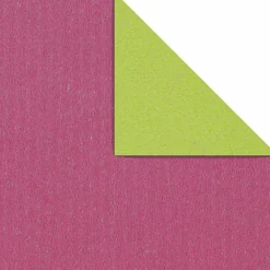 Clearance DecoWoerner Geschenkpapier Bicolor Secare Rolle 70 Cm, 100 M, Rosa Limette grün