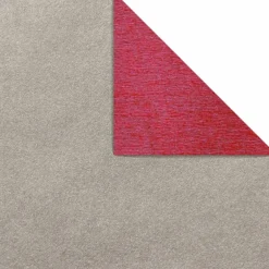 DecoWoerner Geschenkpapier Bicolor Secare Rolle 50 Cm, 250 M, Beere silber