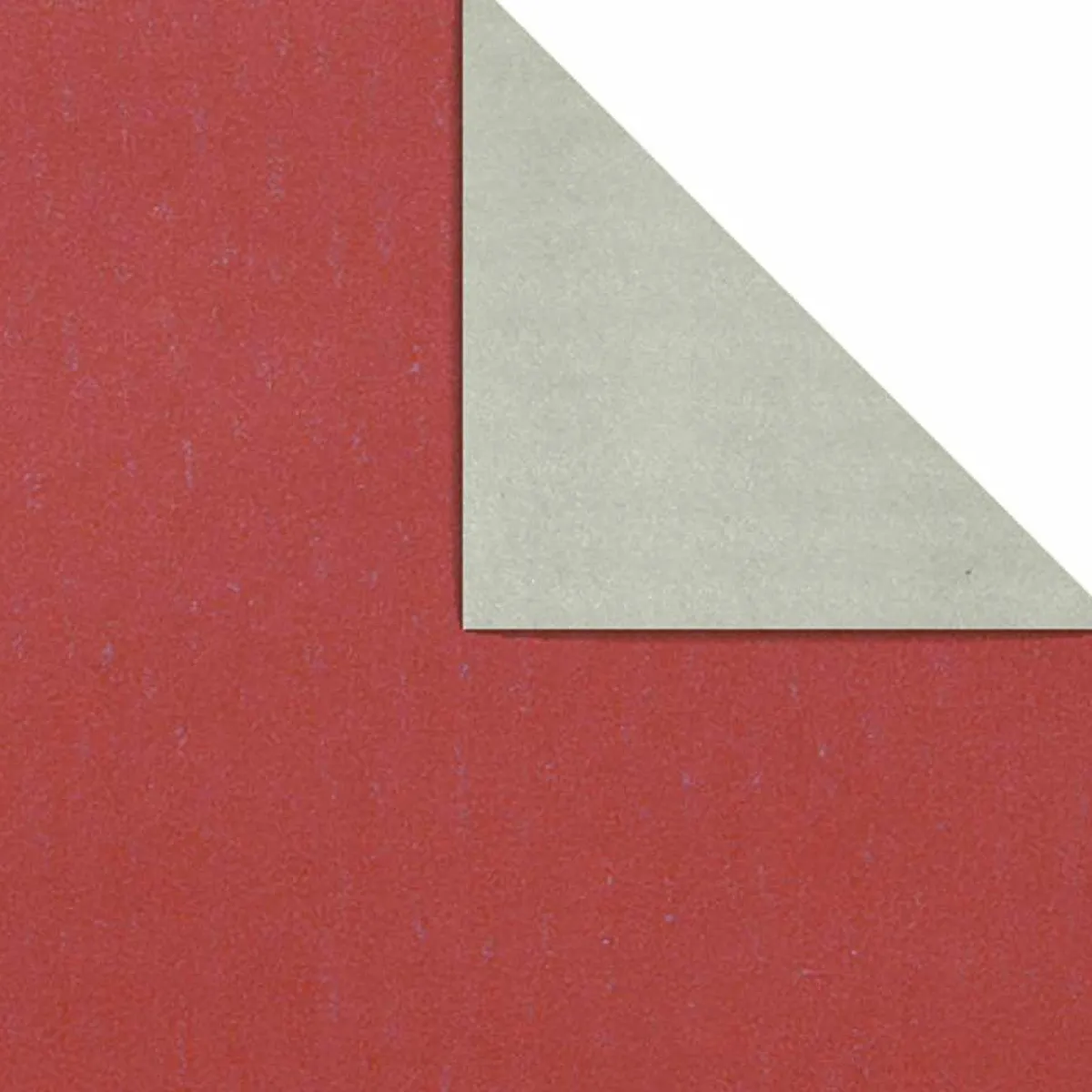 DecoWoerner Geschenkpapier Bicolor Secare Rolle 50 Cm, 100 M, Silber rot