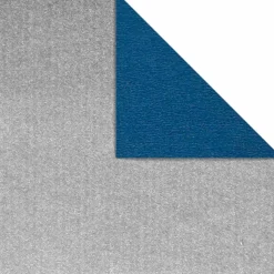Clearance DecoWoerner Geschenkpapier Bicolor Secare Rolle 70 Cm, 250 M, Silber / blau