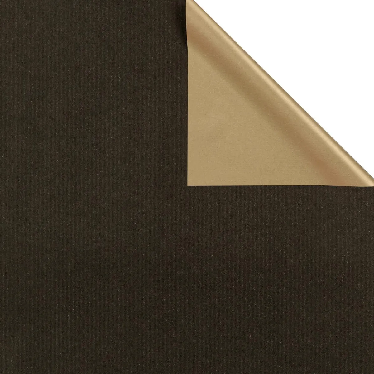 Online DecoWoerner Geschenkpapier Bicolor Secare Rolle 70 Cm, 100 M, /gold schwarz