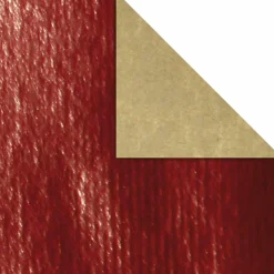 Online DecoWoerner Geschenkpapier-Rolle Kraftpapier Secare Rolle 70 Cm, 50 M, -metallic rot