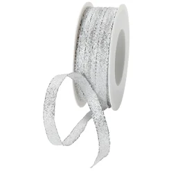 Online DecoWoerner Geschenk-Stoffband "Glamour" 10 Mm X 20 M silber