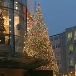 Clearance DecoWoerner Gigant Baum Mit LED Warm, Außen, 440 Cm grün