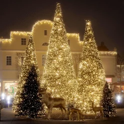 Clearance DecoWoerner Gigant Baum Mit LED Warm, Außen, 440 Cm grün