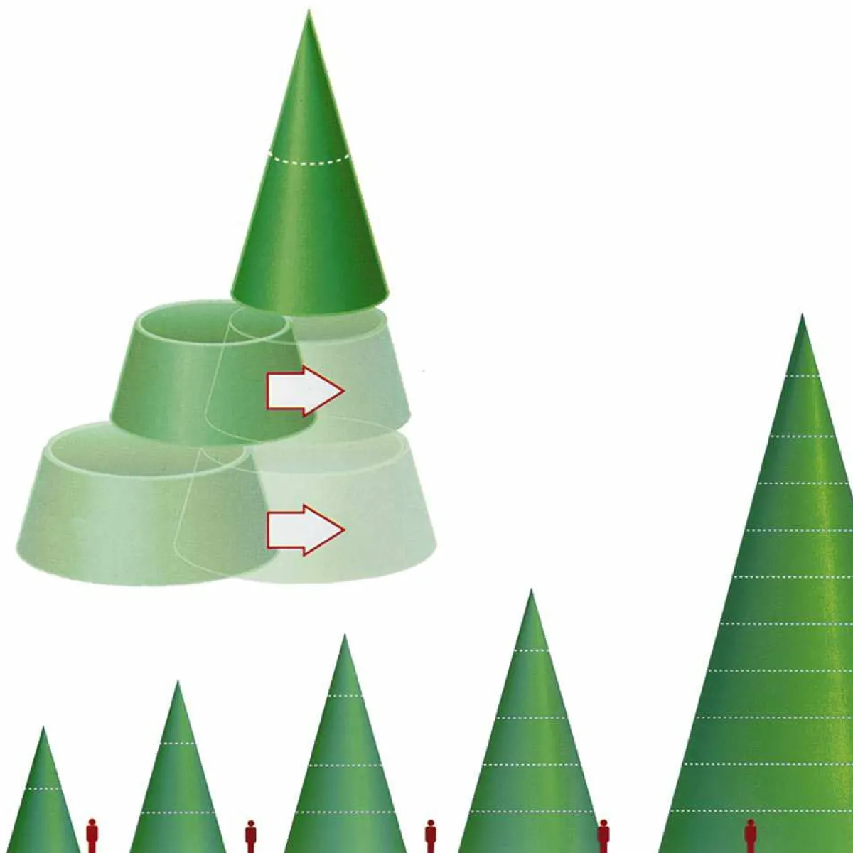 Clearance DecoWoerner Gigantbaum "Majestic" 530 Cm grün