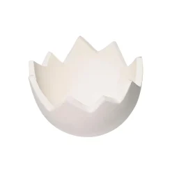 Best DecoWoerner Gigant-Deko-Eihälfte, 44 Cm Ø weiß