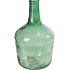 New DecoWoerner Glasflasche Ballonvase 45 Cm grün