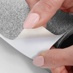 Hot DecoWoerner Glitzer-Folie Selbstklebend 50 Cm X 5 M Rolle silber