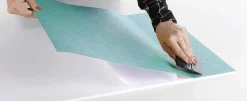 Discount DecoWoerner Glitzer-Folie Selbstklebend Türkis 50 Cm X 5 M Rolle blau