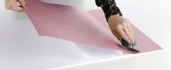 DecoWoerner Glitzer-Folie Selbstklebend 50 Cm X 5 M Rolle rosa