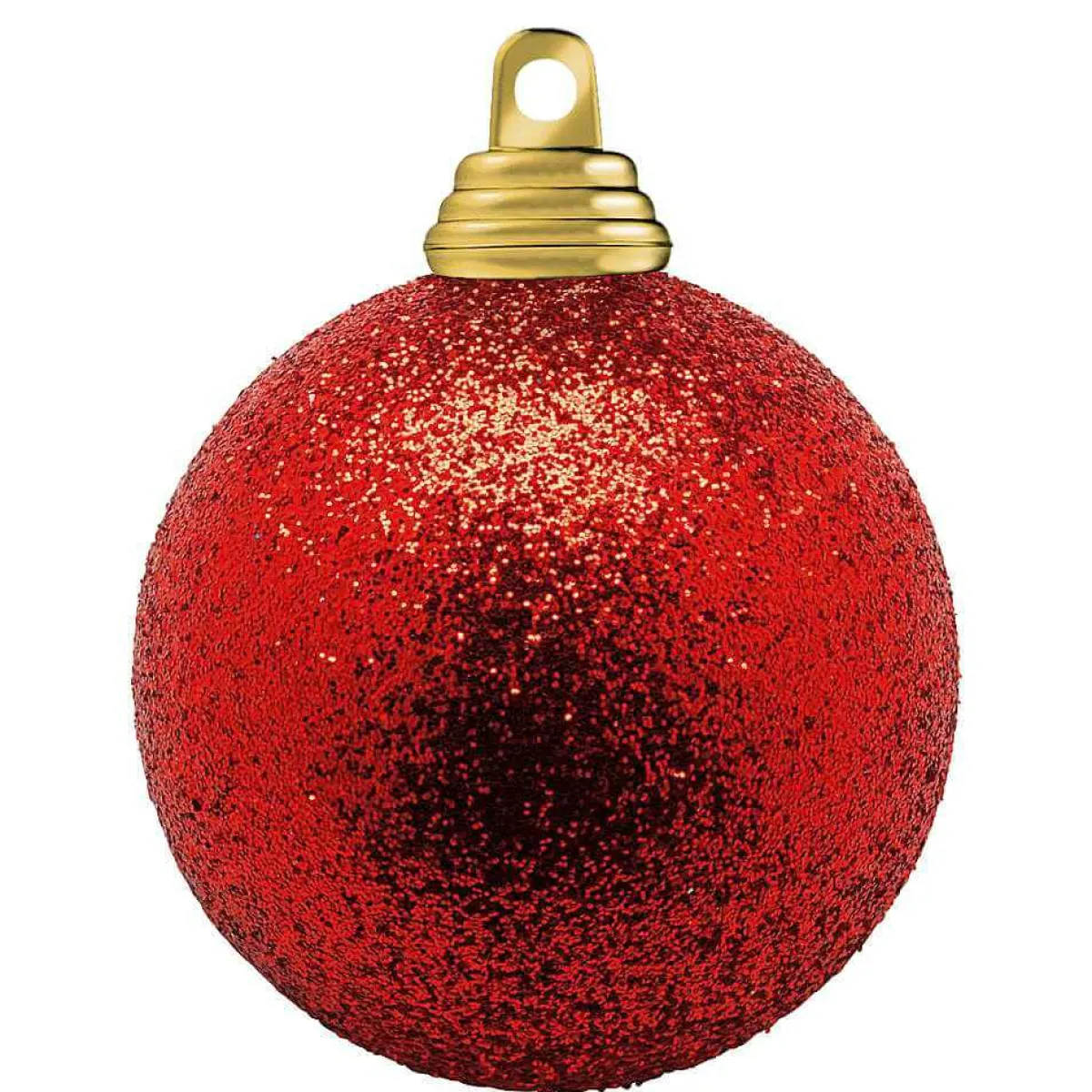 Clearance DecoWoerner Glitzer-Weihnachtskugeln In Aus Kunststoff, 6 Cm Ø – 6 Stück rot