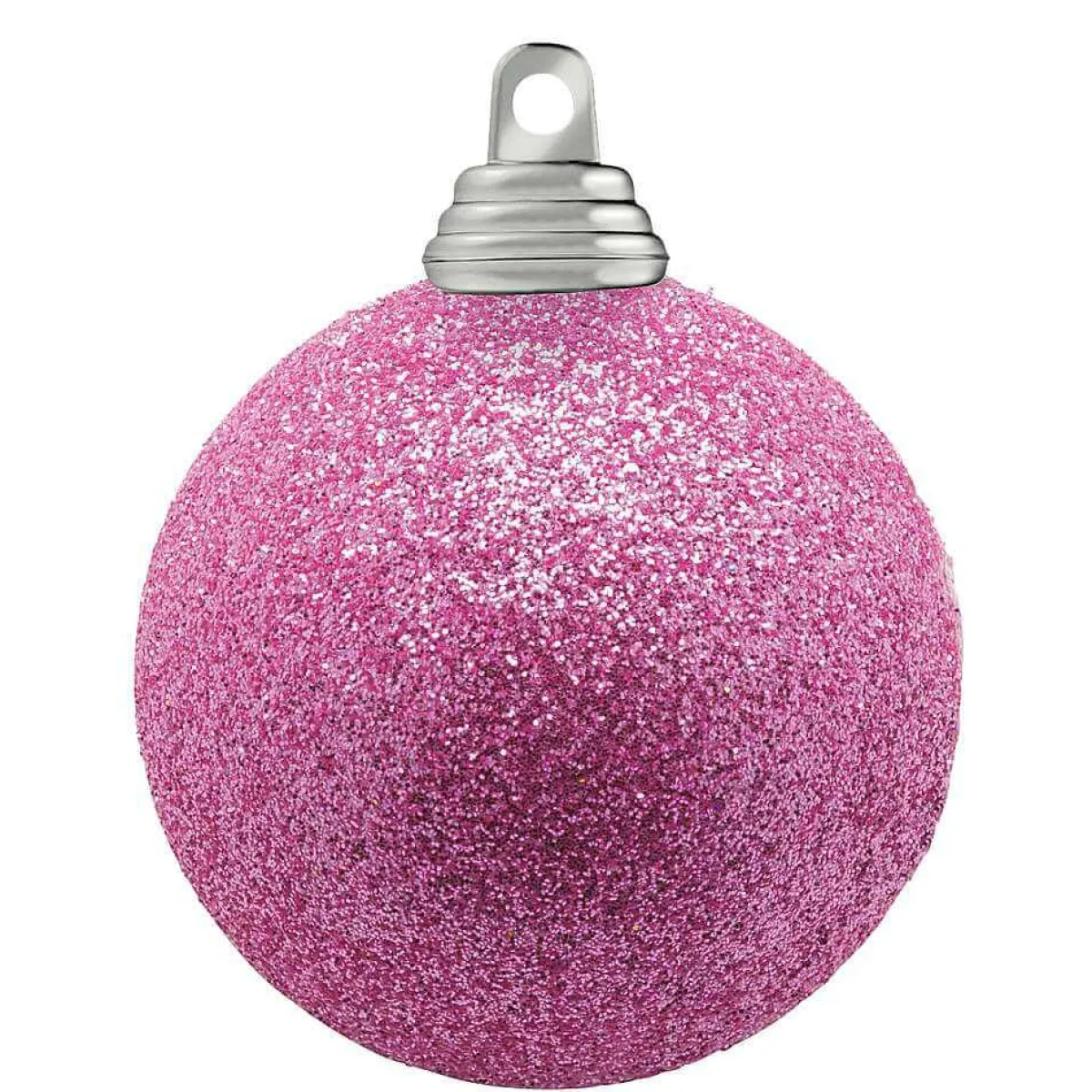 Hot DecoWoerner Glitzer-Weihnachtskugeln In Orchidee Aus Kunststoff, 6 Cm Ø – 6 Stück violett