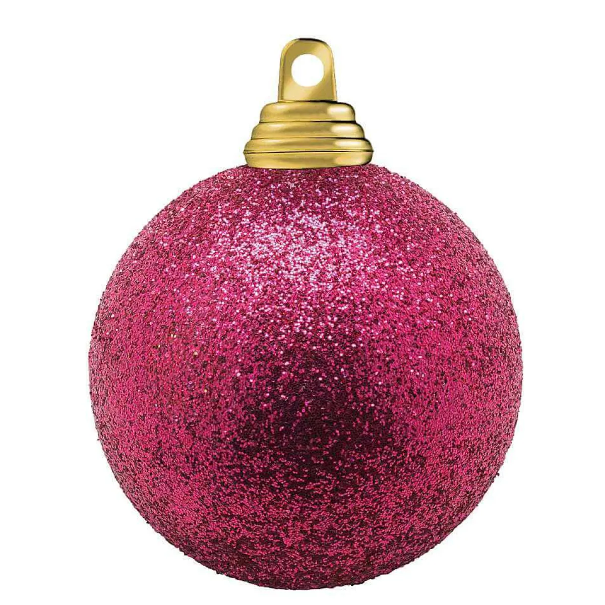 Hot DecoWoerner Glitzer-Weihnachtskugeln In Beeren Aus Kunststoff, 6 Cm Ø – 6 Stück rot