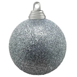 Sale DecoWoerner Glitzer-Weihnachtskugeln In Aus Kunststoff, 6 Cm Ø – 6 Stück silber