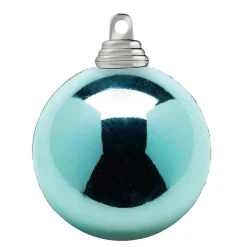 Sale DecoWoerner Glänzende, Helle Weihnachtskugeln Aus Kunststoff, 6 Cm Ø – 24 Stück blau