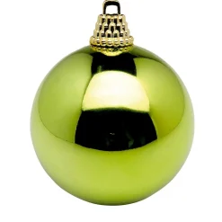Online DecoWoerner Glänzende, Helle Weihnachtskugeln Aus Plastik, 6 Cm Ø – 24 Stück grün
