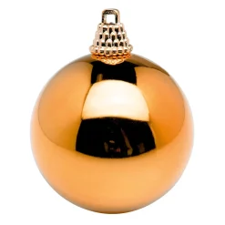 Clearance DecoWoerner Glänzende, Kupferne Weihnachtskugeln Aus Plastik, 6 Cm Ø – 24 Stück orange