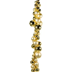Discount DecoWoerner ene, Glänzende Weihnachtskugeln Aus Schwer Entflammbarem Kunststoff, 6 Cm Ø – 24 Stück gold