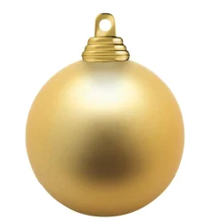 Discount DecoWoerner ene, Matte Weihnachtskugeln Aus Schwer Entflammbarem Kunststoff, 6 Cm Ø – 24 Stück gold