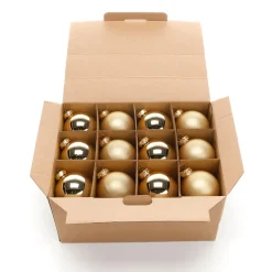 DecoWoerner ene Weihnachtskugeln Aus Glas 6 Cm Ø – 24 Stück gold