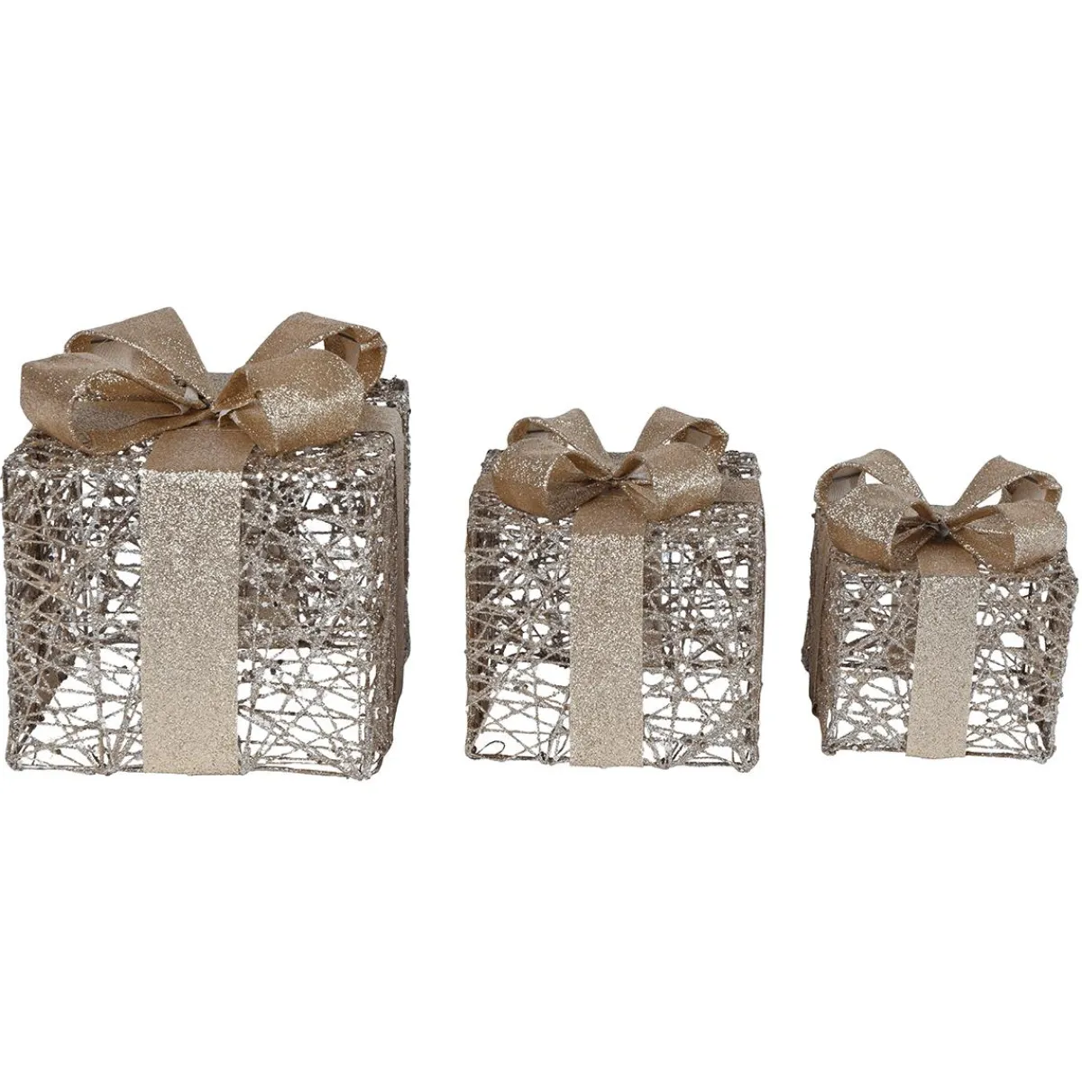 Clearance DecoWoerner enes, Geschenkboxen Set Aus Metall gold