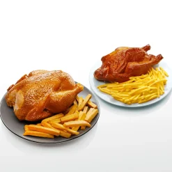 Outlet DecoWoerner Grillhähnchen Lebensmittel-Attrappe 20 Cm braun