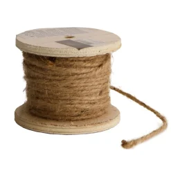 Clearance DecoWoerner Hanfseil, Hanf-Schnur Auf Holz-Spule Ca. 16 M braun