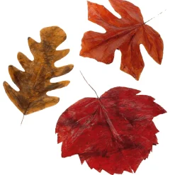 Sale DecoWoerner Herbstliche Kunstblätter 80 Cm, 3 Stück orange