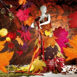 Hot DecoWoerner Herbstliche Kunstblätter 50 Cm, 4 Stück mehrfarbig