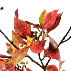Best DecoWoerner Herbstlicher Laubzweig Mit Beeren 114 Cm braun