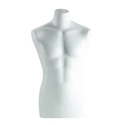 DecoWoerner Herren-Styroportorso 78 Cm weiß