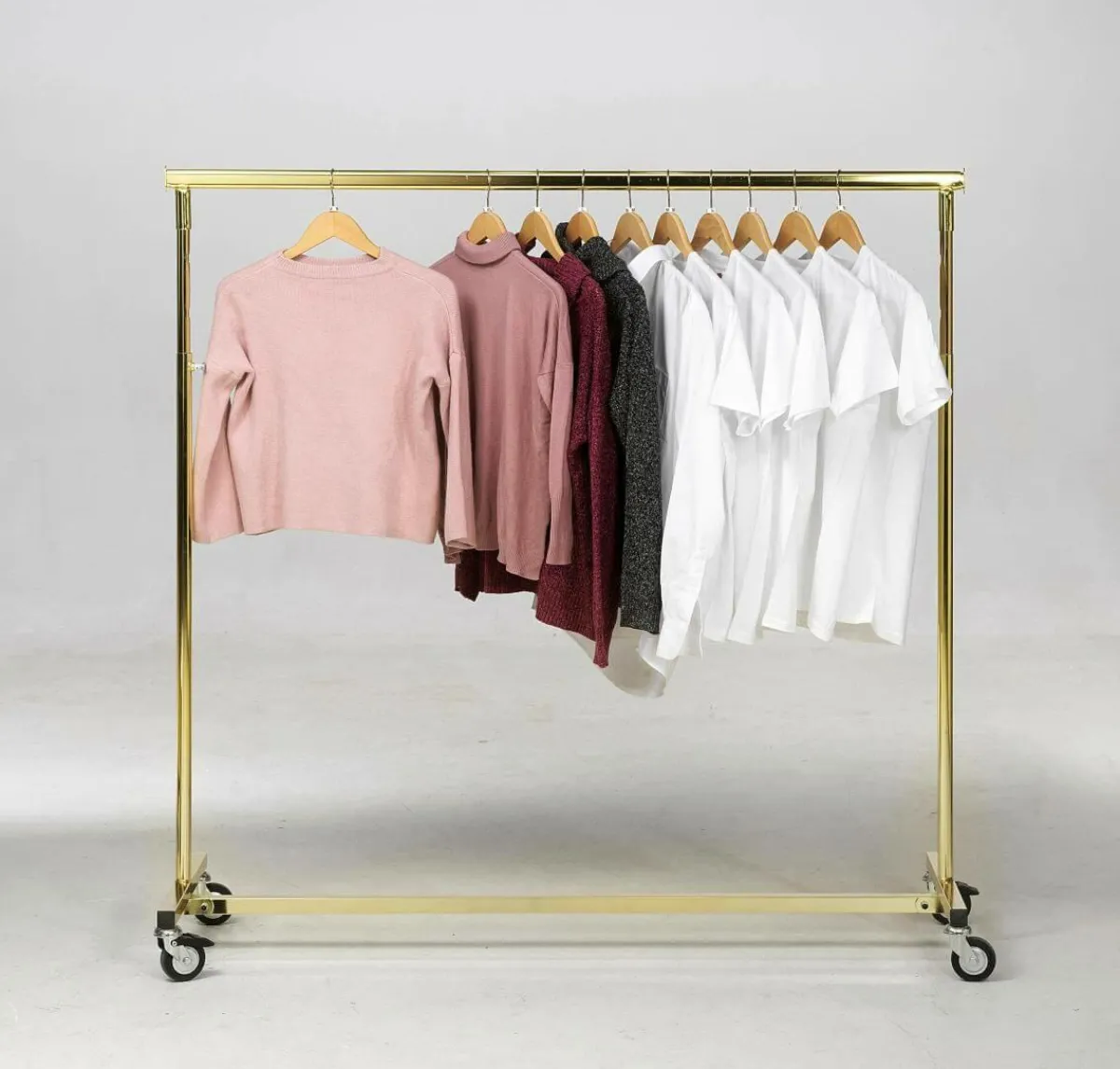 Online DecoWoerner Höhenverstellbarer Konfektionsständer Messing, 140 Cm Breit gold