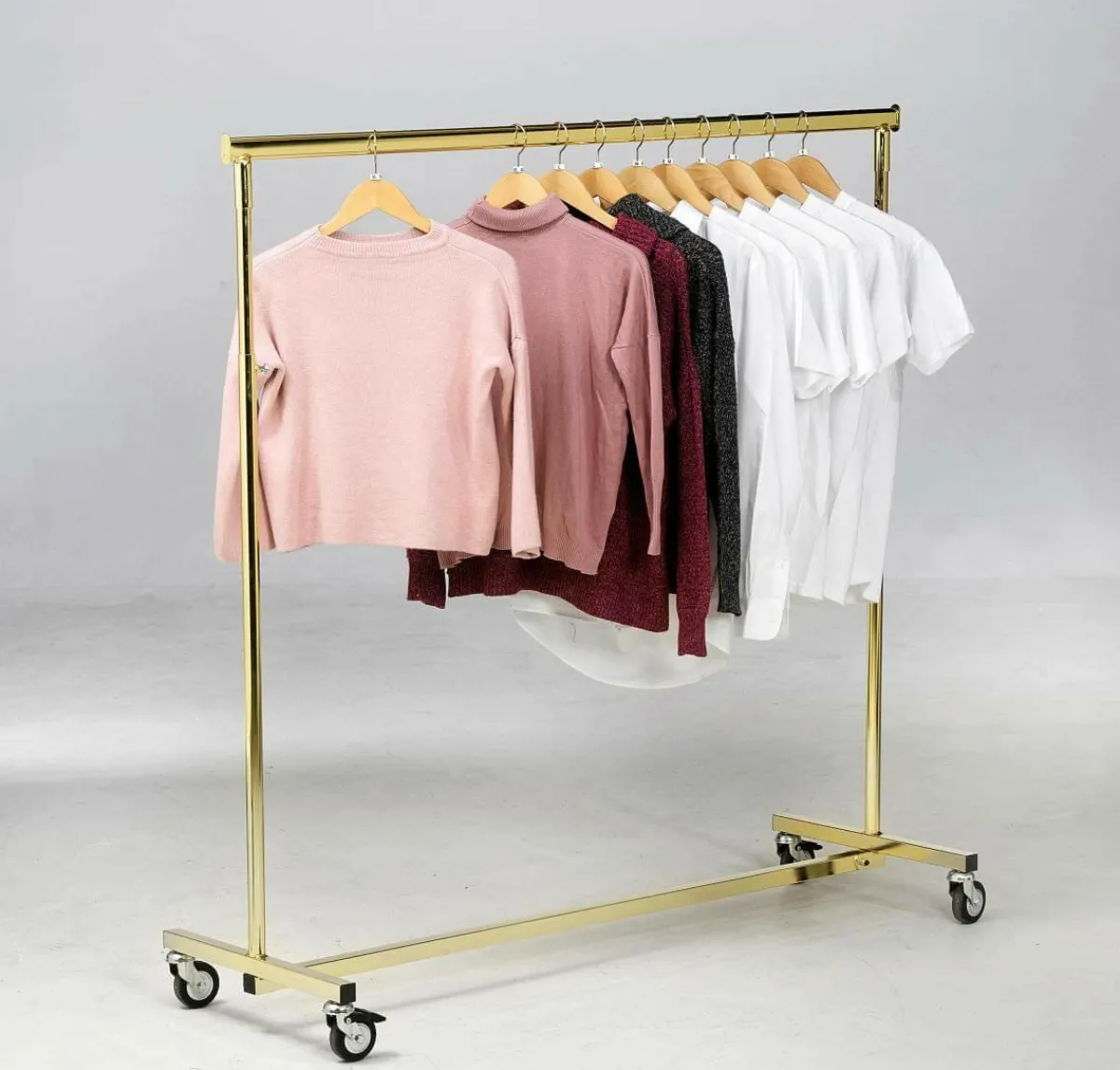 Online DecoWoerner Höhenverstellbarer Konfektionsständer Messing, 140 Cm Breit gold