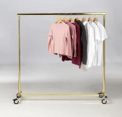 Online DecoWoerner Höhenverstellbarer Konfektionsständer Messing, 140 Cm Breit gold