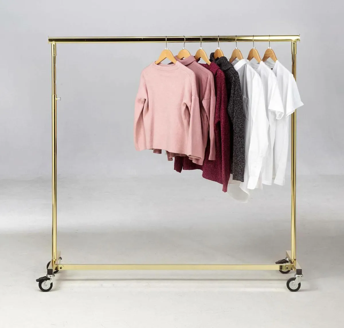 Online DecoWoerner Höhenverstellbarer Konfektionsständer Messing, 140 Cm Breit gold