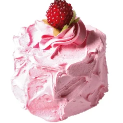 Best DecoWoerner Himbeertörtchen-Attrappe, Pack à 4 Stück rosa