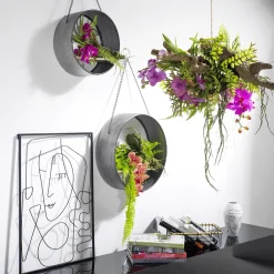 Discount DecoWoerner Hängeregal Metall 35 Cm Ø silber